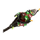 Unusual Festivized Professional Killstreak Gifting Mann's Wrapping Paper Holy Mackerel (Battle Scarred)