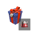 Аккуратно упакованный подарок