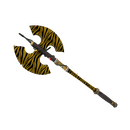 Strange Festivized Professional Killstreak Tiger Buffed Scotsman's Skullcutter (Minimal Wear)