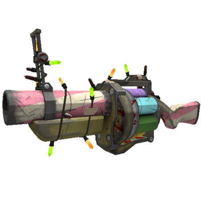 Strange Festivized Specialized Killstreak Sweet Dreams Grenade Launcher (Battle Scarred)