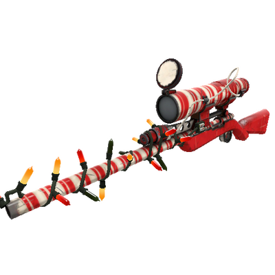 Strange Festivized Professional Killstreak Peppermint Swirl Sniper Rifle (Well-Worn)