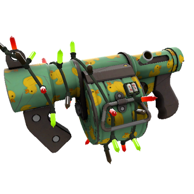 Strange Festivized Quack Canvassed Stickybomb Launcher (Minimal Wear)