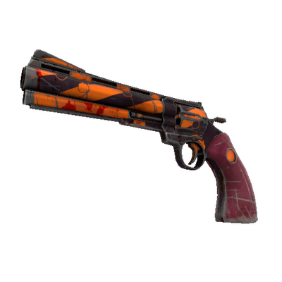 Pumpkin Plastered Revolver (Battle Scarred)