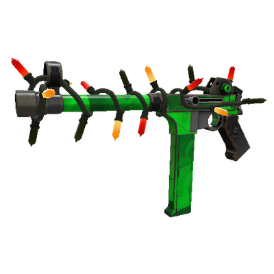 Health and Hell (Green) Пистолет-пулемёт (После полевых испытаний) с украшениям