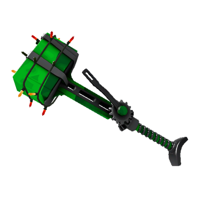 Festivized Killstreak Health and Hell (Green) Powerjack (Factory New)