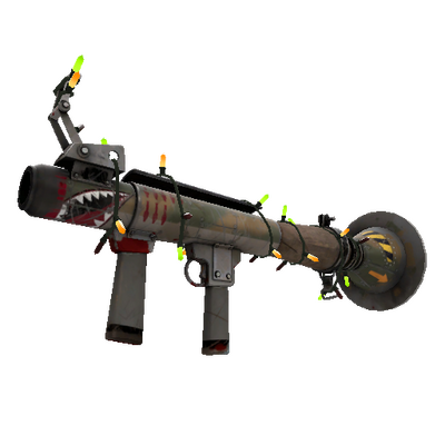 Festivized Specialized Killstreak Warhawk Rocket Launcher (Battle Scarred)