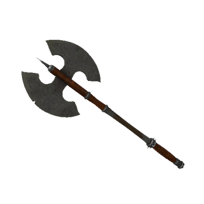 Damascus & Mahogany Scotsman's Skullcutter (Well-Worn)
