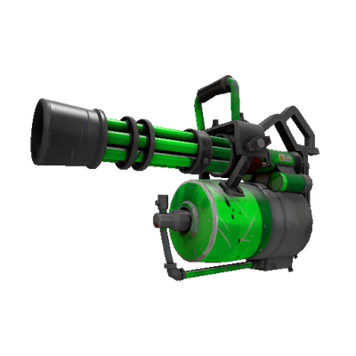 Specialized Killstreak Health and Hell (Green) Minigun (Well-Worn)