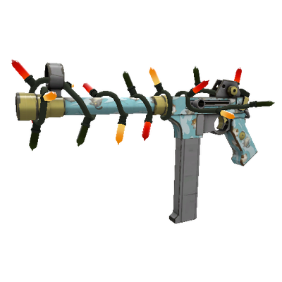 Strange Festivized Killstreak Blue Mew SMG (Minimal Wear)