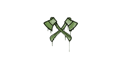 Sealed Graffiti | X-Axes (Battle Green)