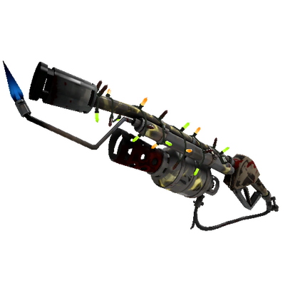 Festivized Electroshocked Flame Thrower (Battle Scarred)