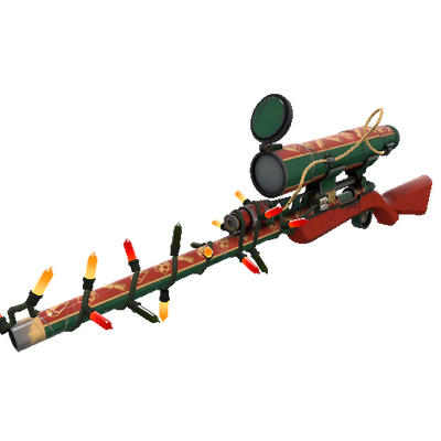 Strange Festivized Specialized Killstreak Sleighin' Style Sniper Rifle (Field-Tested)