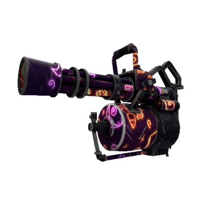 Strange Neon-ween Minigun (Field-Tested)