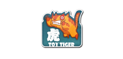 Наклейка | Игрушечный тигр