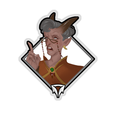 Gold Crownfall Sticker - Debb'Ra