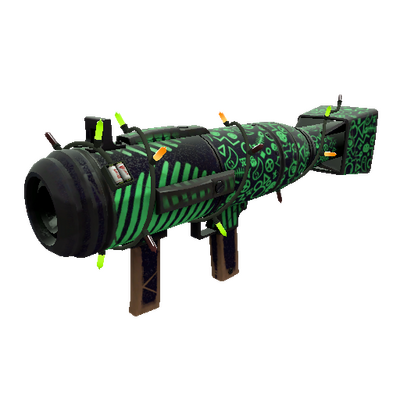 Strange Festivized Professional Killstreak Raving Dead Air Strike (Well-Worn)