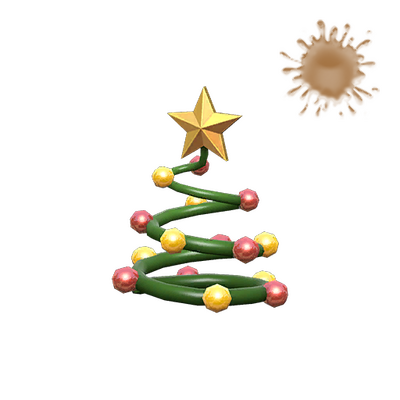 Праздничная пружина необычного типа