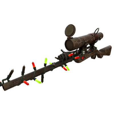 Strange Festivized Necromanced Sniper Rifle (Battle Scarred)