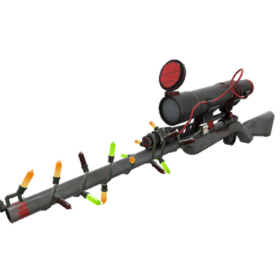 Strange Festivized Killstreak Team Detail Sniper Rifle (Well-Worn)