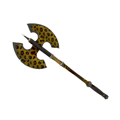 Leopard Printed Scotsman's Skullcutter (Battle Scarred)