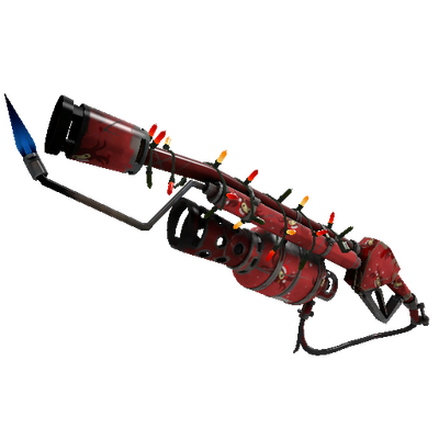 Strange Festivized Specialized Killstreak Smissmas Spycrabs Flame Thrower (Well-Worn)