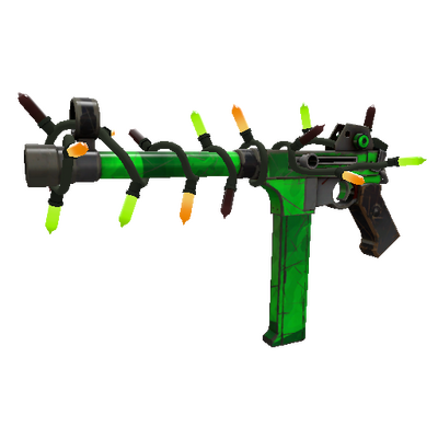 Strange Festivized Health and Hell (Green) SMG (Well-Worn)