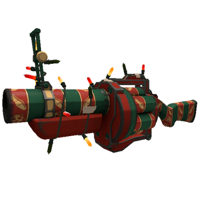 Strange Festivized Professional Killstreak Sleighin' Style Grenade Launcher (Minimal Wear)