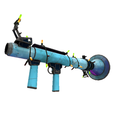 Strange Festivized Specialized Killstreak Frozen Aurora Rocket Launcher (Well-Worn)