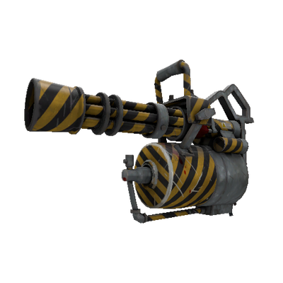 Unusual Professional Killstreak Hazard Warning Minigun (Well-Worn)