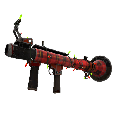 Festivized Plaid Potshotter Mk.II Rocket Launcher (Battle Scarred)