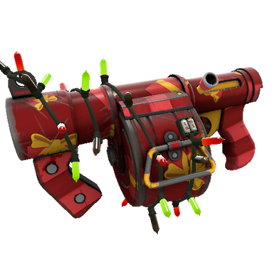 Strange Festivized Gift Wrapped Stickybomb Launcher (Field-Tested)