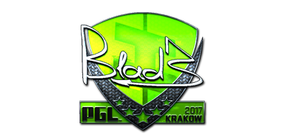 Наклейка | B1ad3 (металлическая) | Краков 2017
