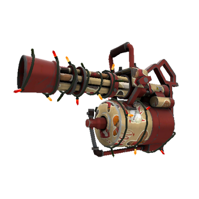 Strange Festivized Cookie Fortress Minigun (Field-Tested)
