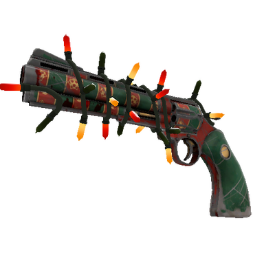 Strange Festivized Sleighin' Style Revolver (Battle Scarred)