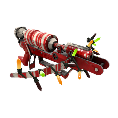 Strange Festivized Peppermint Swirl Crusader's Crossbow (Battle Scarred)