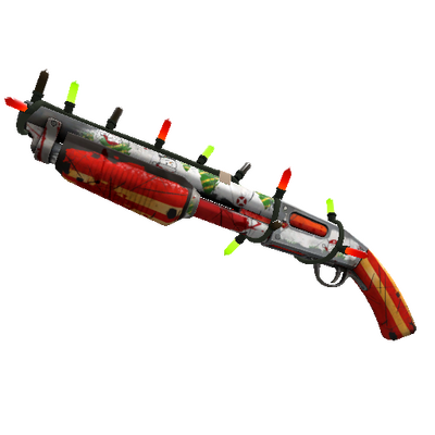 Strange Festivized Specialized Killstreak Snow Globalization Shotgun (Battle Scarred)