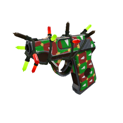 Strange Festivized Gifting Mann's Wrapping Paper Pistol (Field-Tested)