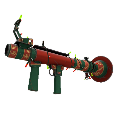 Strange Festivized Sleighin' Style Rocket Launcher (Minimal Wear)