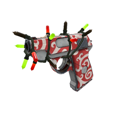 Strange Festivized Specialized Killstreak Frost Ornamented Pistol (Minimal Wear)