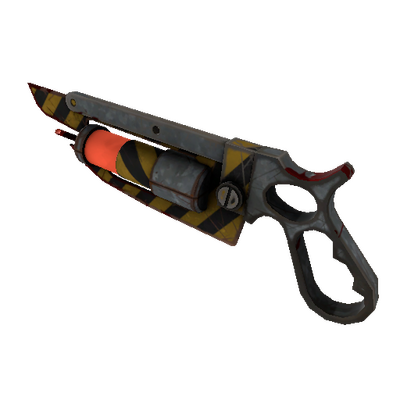 Hazard Warning Ubersaw (Well-Worn)