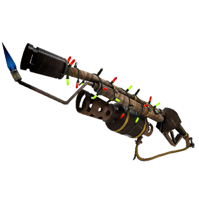 Strange Festivized Specialized Killstreak Nutcracker Flame Thrower (Minimal Wear)