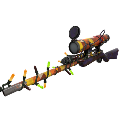 Strange Festivized Specialized Killstreak Candy Coated Sniper Rifle (Battle Scarred)