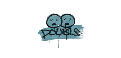 Sealed Graffiti | Double (Wire Blue)
