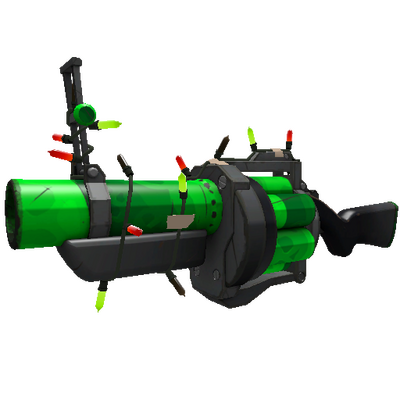 Strange Festivized Specialized Killstreak Health and Hell (Green) Grenade Launcher (Minimal Wear)