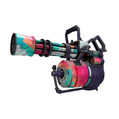 Strange Miami Element Minigun (Battle Scarred)