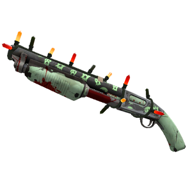 Unusual Festivized Specialized Killstreak Haunted Ghosts Shotgun (Battle Scarred)