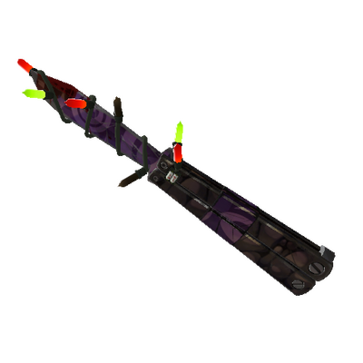 Strange Festivized Specialized Killstreak Portal Plastered Knife (Well-Worn)