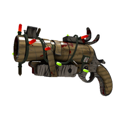 Strange Unusual Festivized Professional Killstreak Bamboo Brushed Detonator (Battle Scarred)