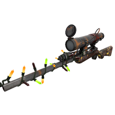 Festivized Kiln and Conquer Sniper Rifle (Battle Scarred)