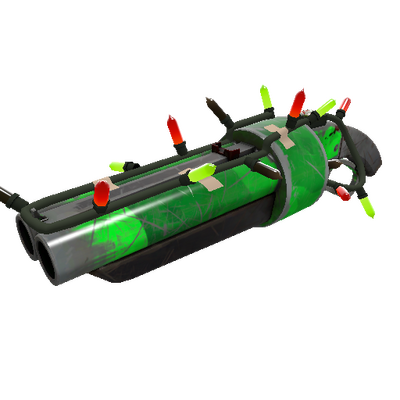 Strange Festivized Health and Hell (Green) Scattergun (Well-Worn)